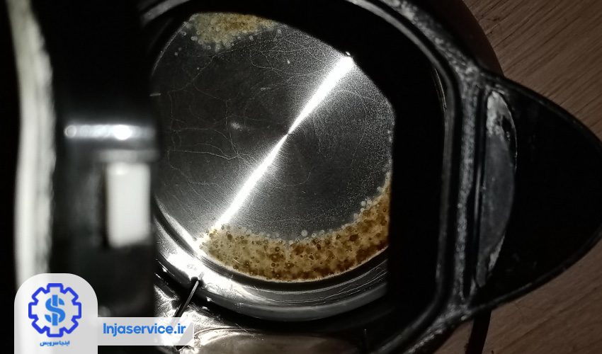 9. چایساز رسوب بسته است